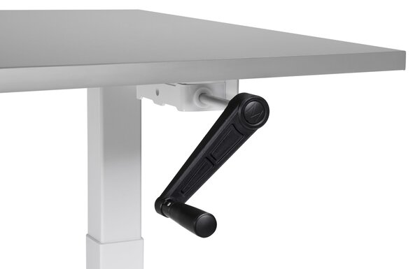 Manuálisan állítható asztal DESTINES 120 cm 72 cm Szürke/fehér
