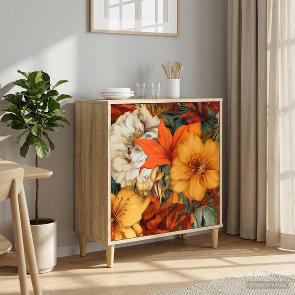 VidaXL Széf GENNEP Sonoma 69 x 33 x 75 cm Szerelt Fa