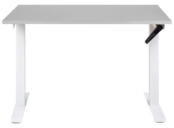 Manuálisan állítható asztal DESTINES 120 cm 72 cm Szürke/fehér