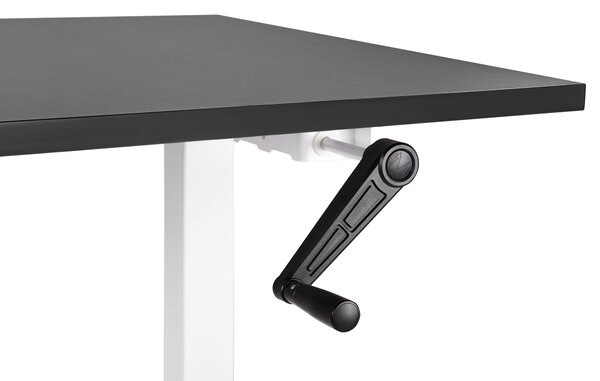 Manuálisan állítható asztal DESTINES 120 cm 72 cm Fekete/fehér