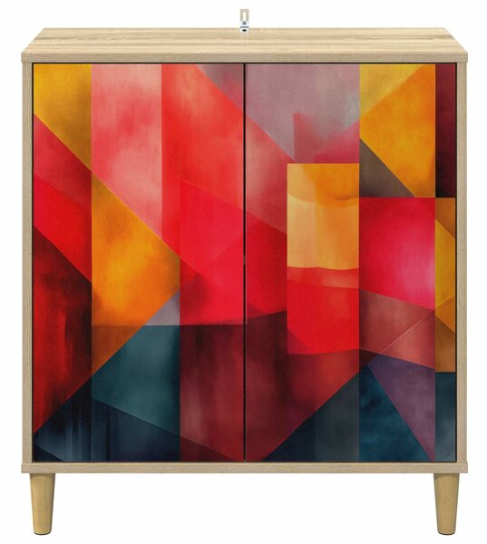 VidaXL Széf HEESCH Sonoma 69 x 33 x 75 cm Szerelt Fa