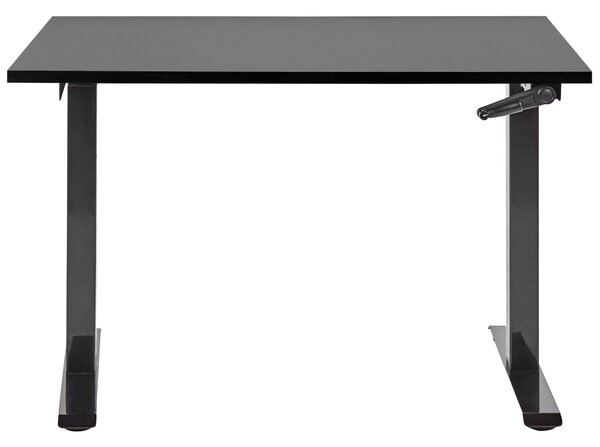 Manuálisan állítható asztal DESTINES Fekete 120 cm 72 cm