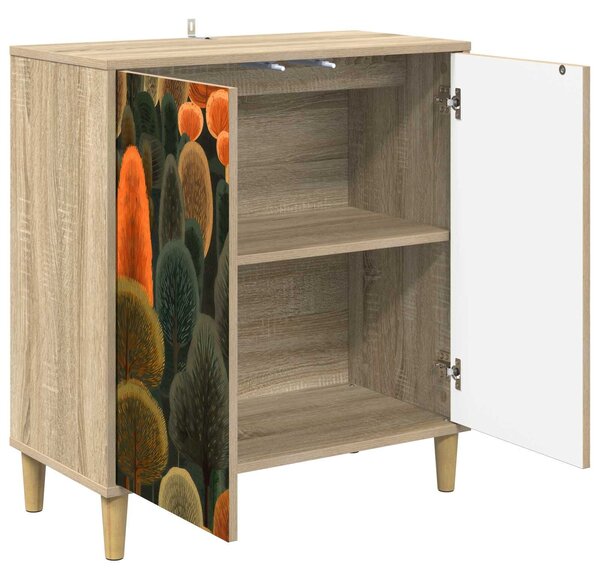 VidaXL Széf ZAANDAM Sonoma 69 x 33 x 75 cm Szerelt Fa