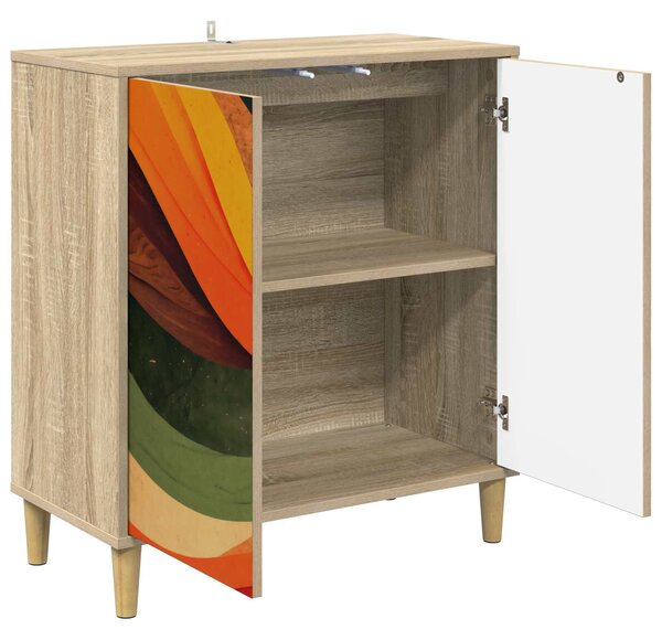 VidaXL Széf BONN Sonoma 69 x 33 x 75 cm Szerelt Fa