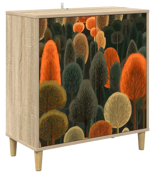 VidaXL Széf ZAANDAM Sonoma 69 x 33 x 75 cm Szerelt Fa
