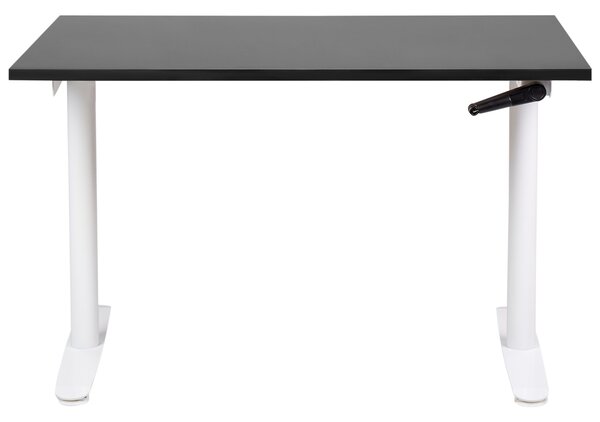 Manuálisan állítható asztal DESTINAS Fekete/fehér 120 cm 72 cm