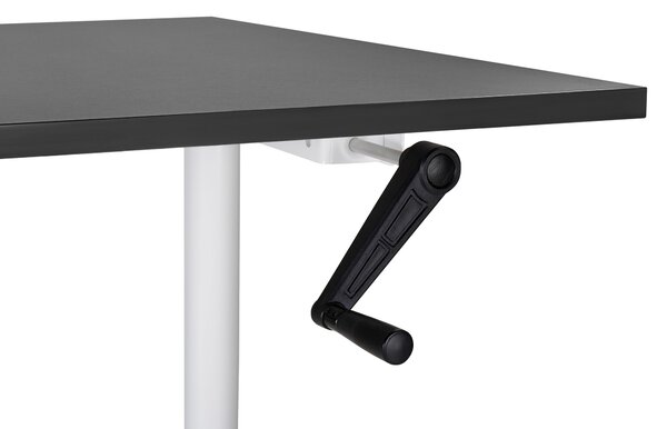 Manuálisan állítható asztal DESTINAS Fekete/fehér 120 cm 72 cm