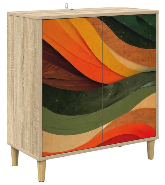 VidaXL Széf BONN Sonoma 69 x 33 x 75 cm Szerelt Fa