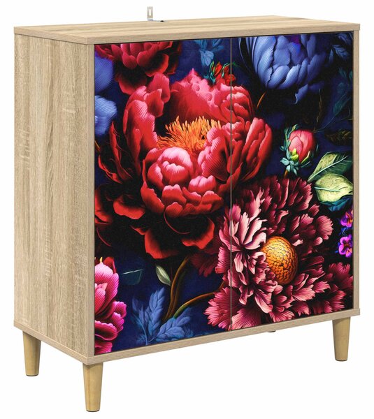 VidaXL Széf KIEL Sonoma 69 x 33 x 75 cm Szerelt Fa