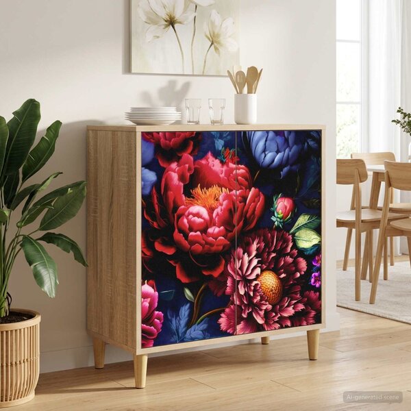 VidaXL Széf KIEL Sonoma 69 x 33 x 75 cm Szerelt Fa