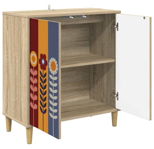 VidaXL Széf ESSEN Sonoma 69 x 33 x 75 cm Szerelt Fa