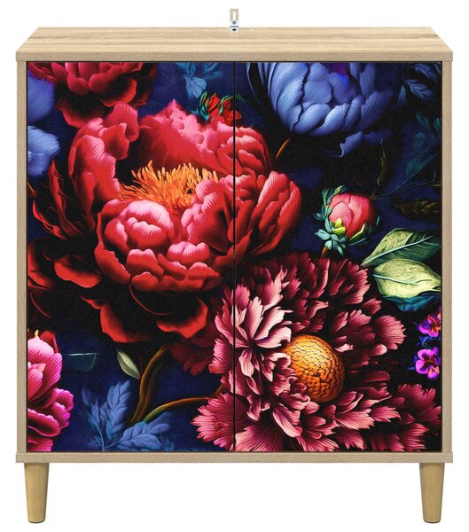 VidaXL Széf KIEL Sonoma 69 x 33 x 75 cm Szerelt Fa