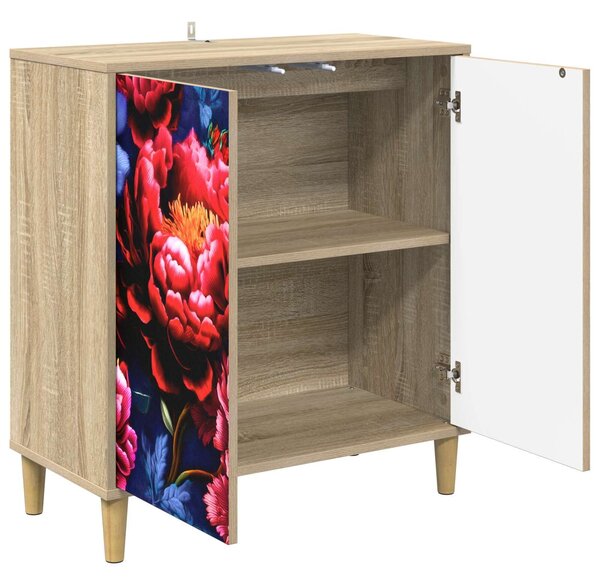 VidaXL Széf KIEL Sonoma 69 x 33 x 75 cm Szerelt Fa