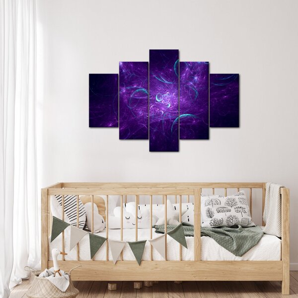 Modern kék absztrakció képe (150x105 cm)