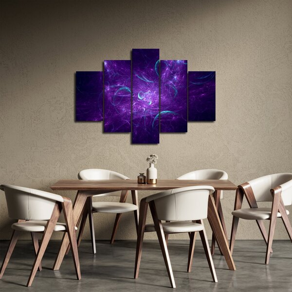 Modern kék absztrakció képe (150x105 cm)