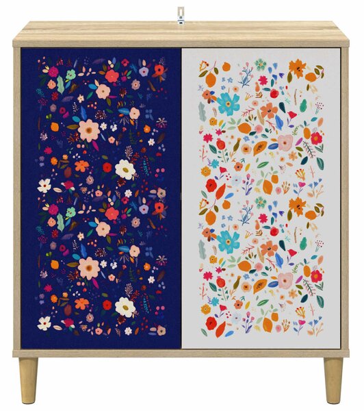 VidaXL Széf MAINZ Sonoma 69 x 33 x 75 cm Szerelt Fa