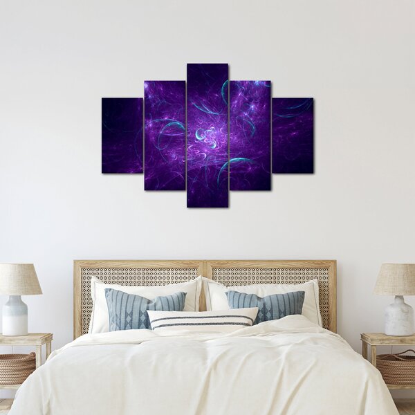 Modern kék absztrakció képe (150x105 cm)