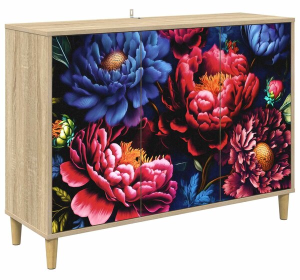 VidaXL Széf KIEL Sonoma 102 x 33 x 75 cm Szerelt Fa