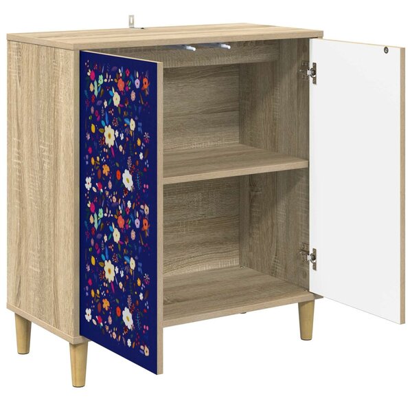 VidaXL Széf MAINZ Sonoma 69 x 33 x 75 cm Szerelt Fa