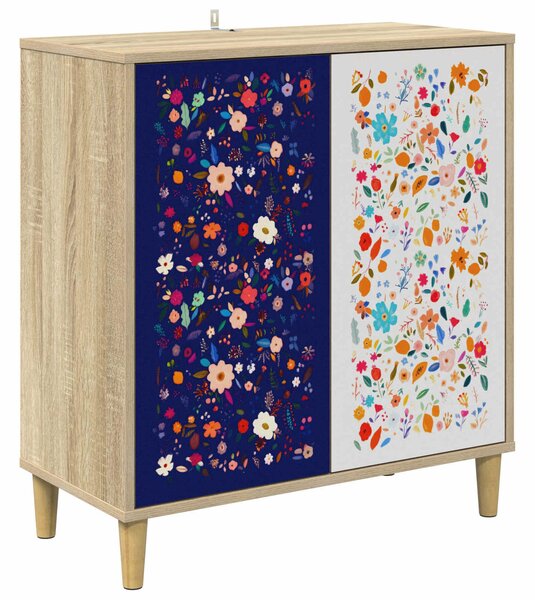 VidaXL Széf MAINZ Sonoma 69 x 33 x 75 cm Szerelt Fa