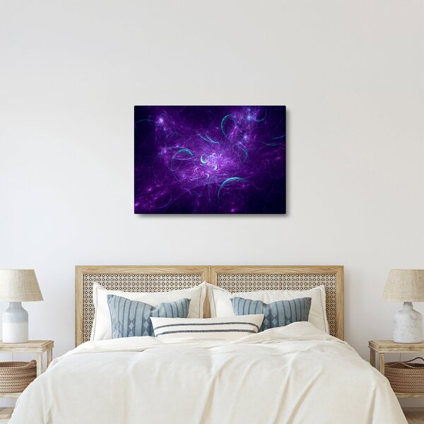 Modern kék absztrakció képe (70x50 cm)