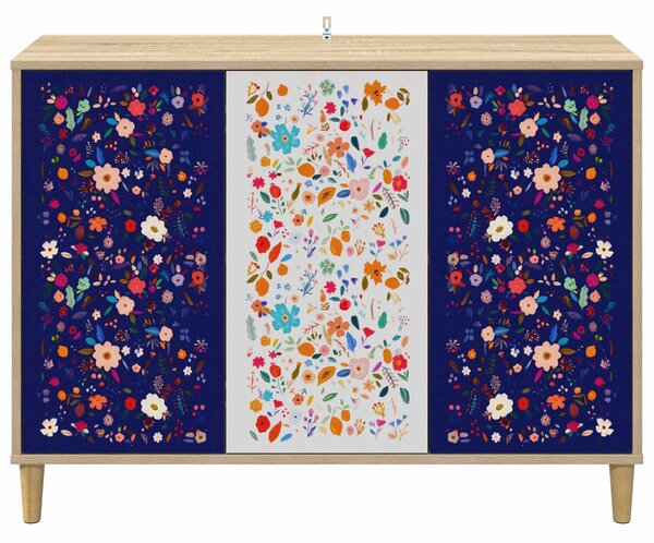 VidaXL Széf MAINZ Sonoma 102 x 33 x 75 cm Szerelt Fa