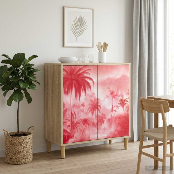 VidaXL Széf AACHEN Sonoma 69 x 33 x 75 cm Szerelt Fa