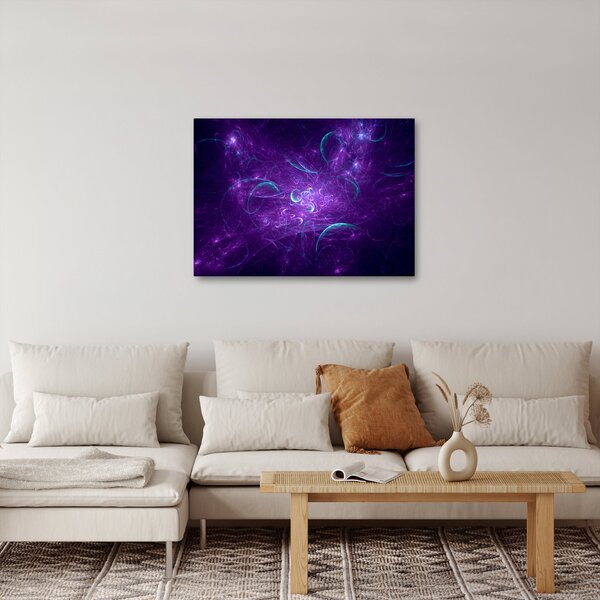 Modern kék absztrakció képe (70x50 cm)