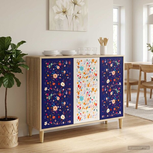 VidaXL Széf MAINZ Sonoma 102 x 33 x 75 cm Szerelt Fa