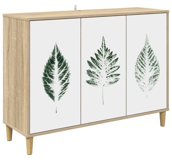 VidaXL Széf HANAU Sonoma 102 x 33 x 75 cm Szerelt Fa