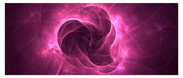 Modern rózsaszín absztrakció képe (120x50 cm)