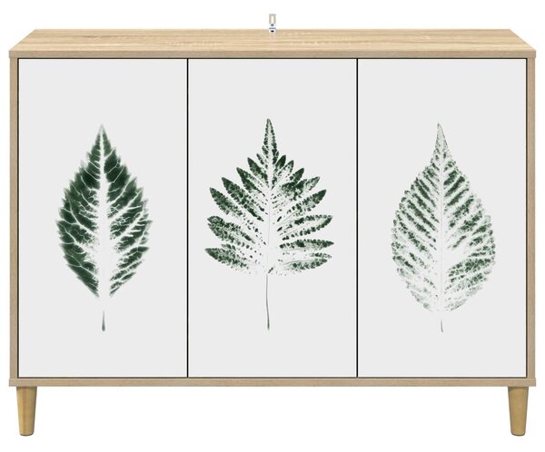 VidaXL Széf HANAU Sonoma 102 x 33 x 75 cm Szerelt Fa