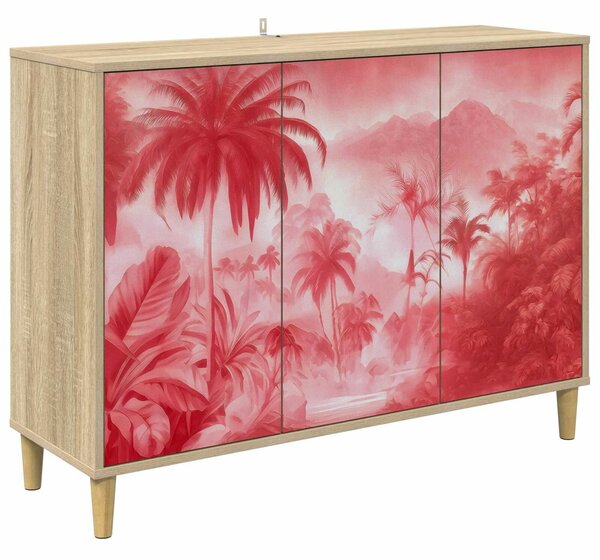 VidaXL Széf AACHEN Sonoma 102 x 33 x 75 cm Szerelt Fa