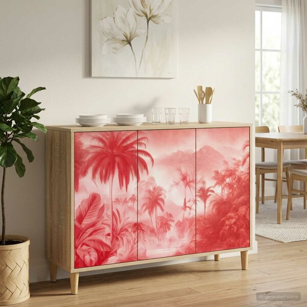 VidaXL Széf AACHEN Sonoma 102 x 33 x 75 cm Szerelt Fa