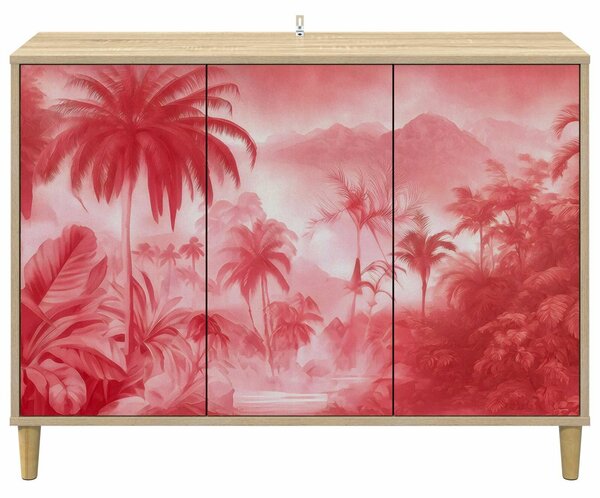 VidaXL Széf AACHEN Sonoma 102 x 33 x 75 cm Szerelt Fa