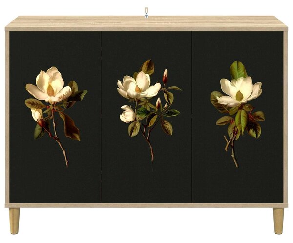VidaXL Széf BREMEN Sonoma 102 x 33 x 75 cm Szerelt Fa