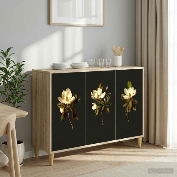 VidaXL Széf BREMEN Sonoma 102 x 33 x 75 cm Szerelt Fa