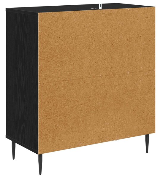 VidaXL Széf RAALTE Fekete Tölgy 69 x 33 x 76 cm Szerelt Fa