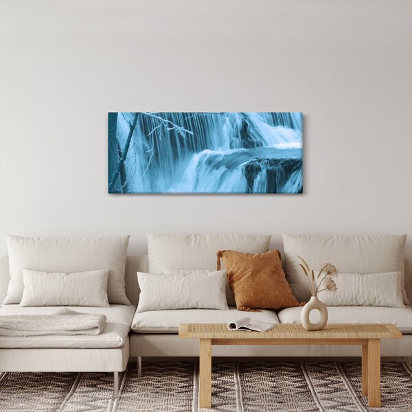 Kép - jeges vízesések (120x50 cm)