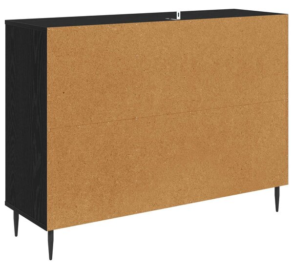 VidaXL Széf HANAU Fekete Tölgy 102 x 33 x 76 cm Szerelt Fa