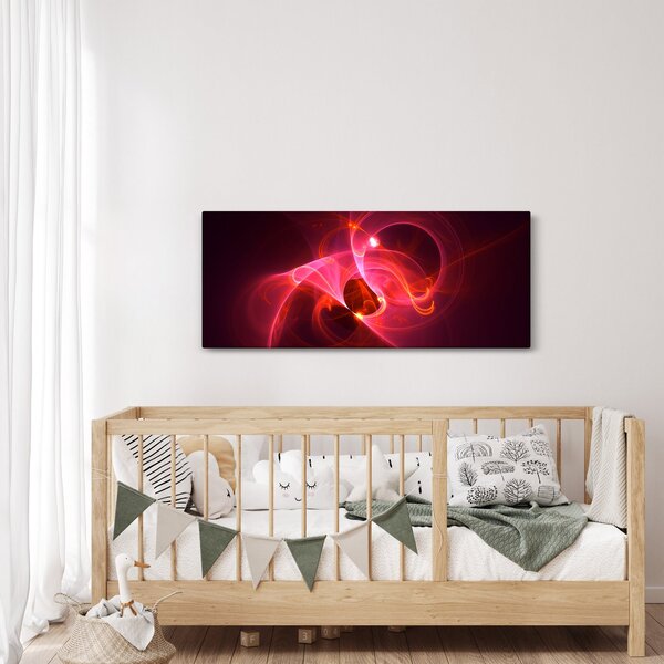 Modern rózsaszín absztrakció képe (120x50 cm)