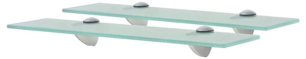 2 db lebegő üvegpolc 40 x 10 cm 8 mm