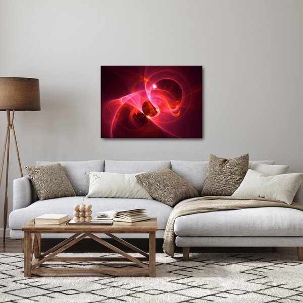 Modern rózsaszín absztrakció képe (70x50 cm)