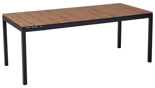 Bővíthető kerti étkezőasztal TOFANE 198/248 cm 90 cm Barna