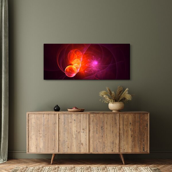 Modern rózsaszín absztrakció képe (120x50 cm)