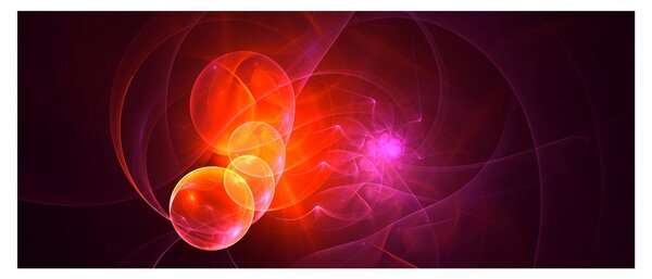 Modern rózsaszín absztrakció képe (120x50 cm)