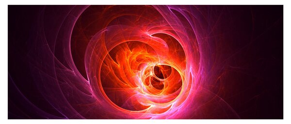 Modern rózsaszín absztrakció képe (120x50 cm)