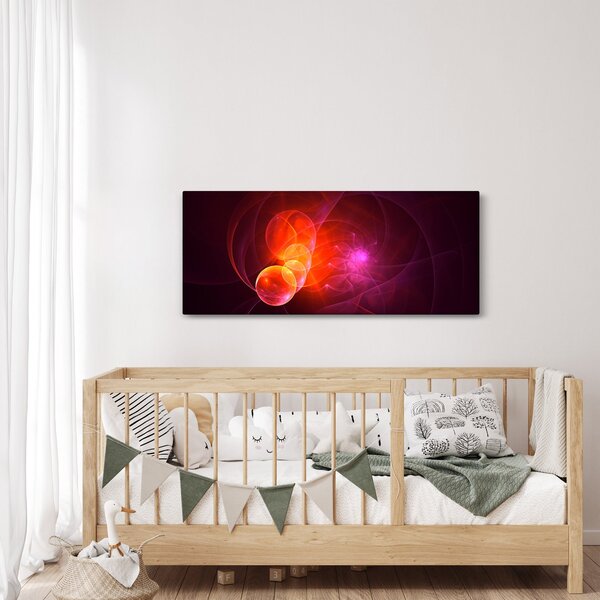 Modern rózsaszín absztrakció képe (120x50 cm)