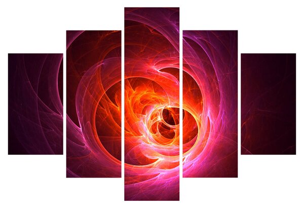 Modern rózsaszín absztrakció képe (150x105 cm)