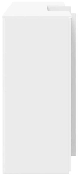 Fehér, rétegelt fa recepciós asztal 200 x 50 x 103,5 cm